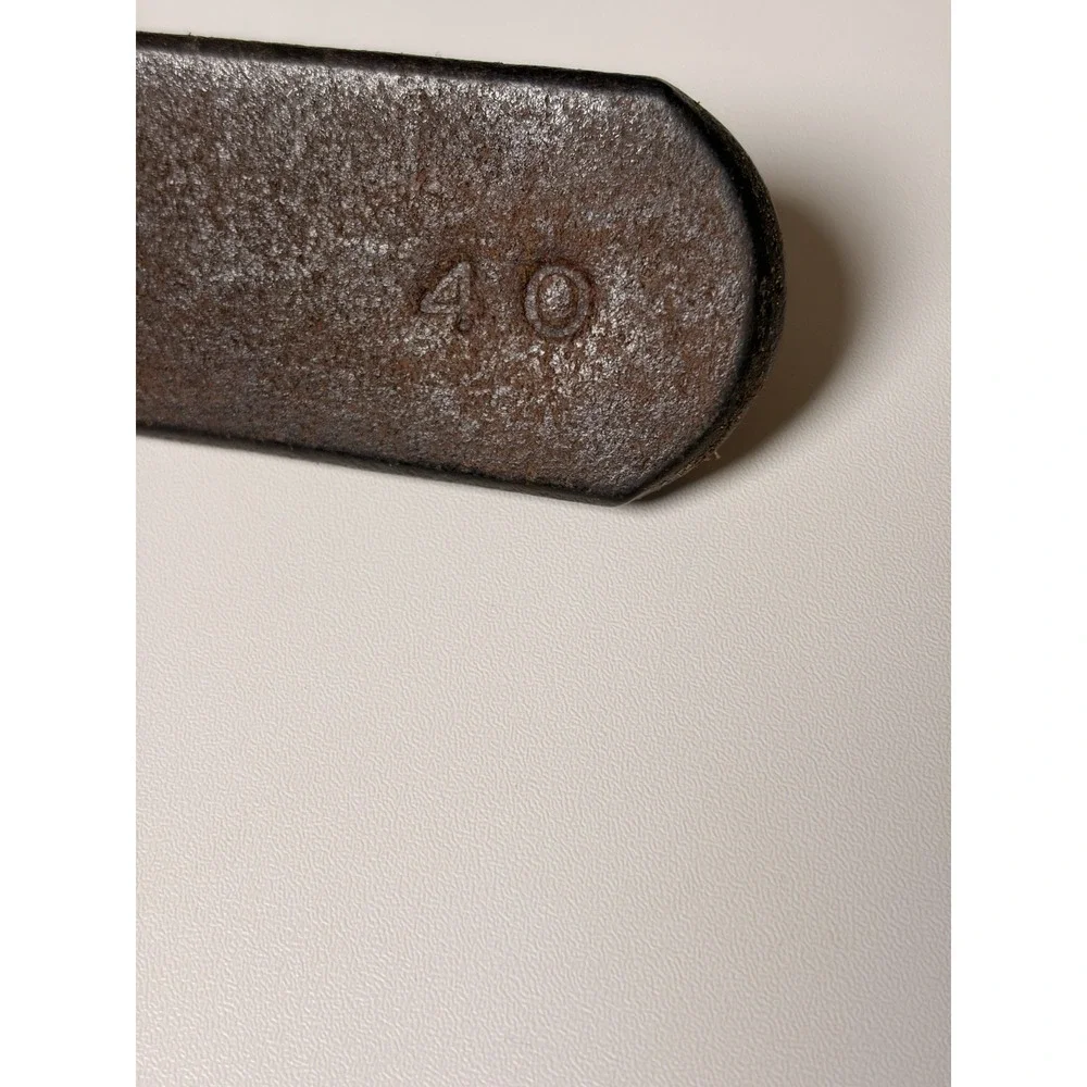 Amish Handmade Brown Leather Belt Men's Size 40